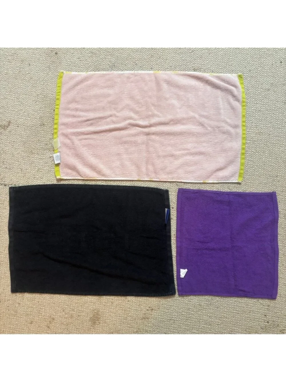 Three pack of gym/hand towels